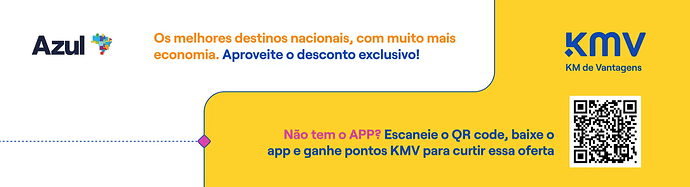 Promoção Azul e KMV