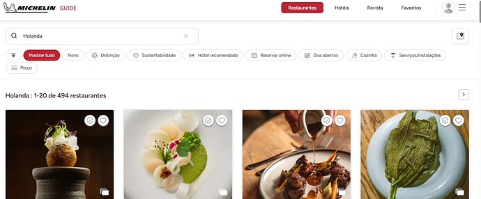 Guia restaurante Michelin Culinária holandesa