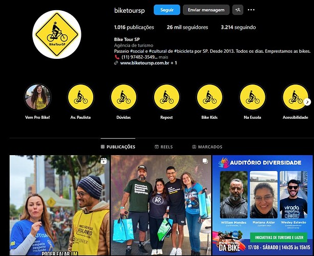 Instagram Bike Tour SP
