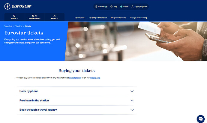 Como comprar passagem Eurostar