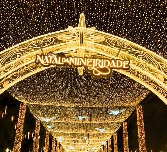 Praça da Liberdade luzes de Natal