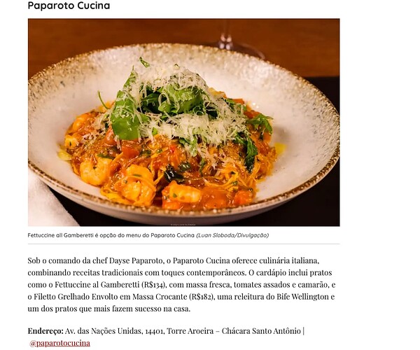 Paparoto Cucina aceita VR