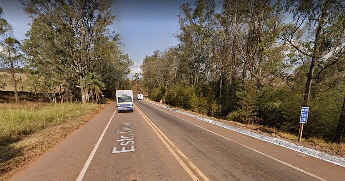 Trecho da estrada para Ouro Preto