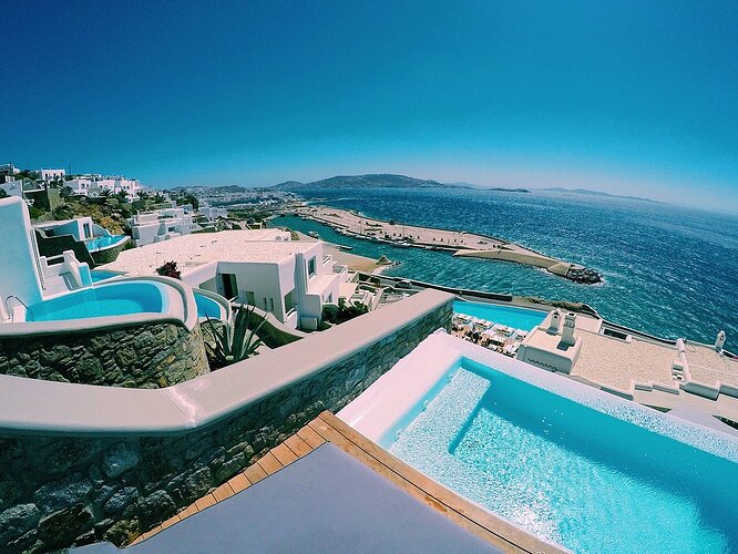 Piscina do Hotel Cavo Tagoo Mykonos