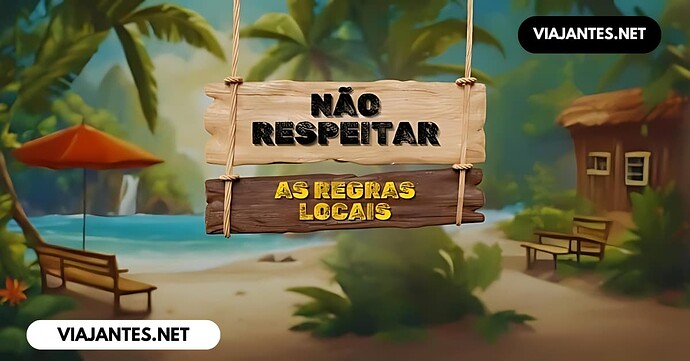 Não Respeitar as Regras Locais