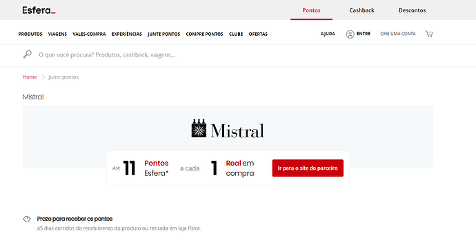 Promoção Esfera e Mistral