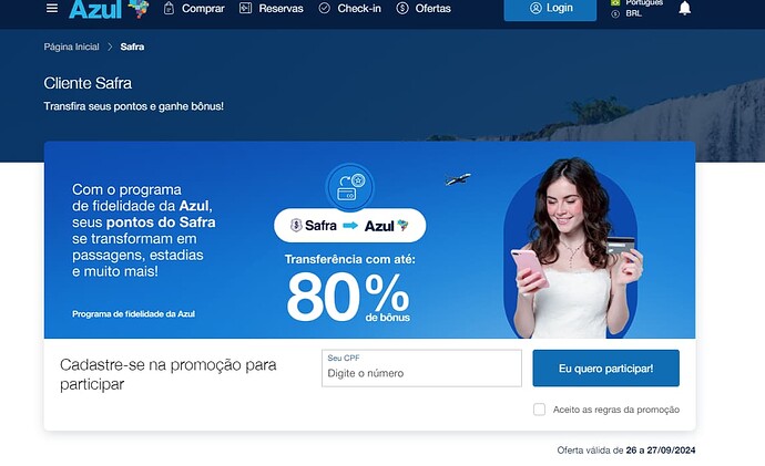 Promoção Safra e Azul