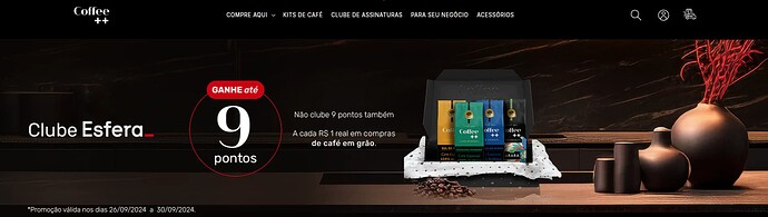 Promoção Clube Esfera e Coffee ++