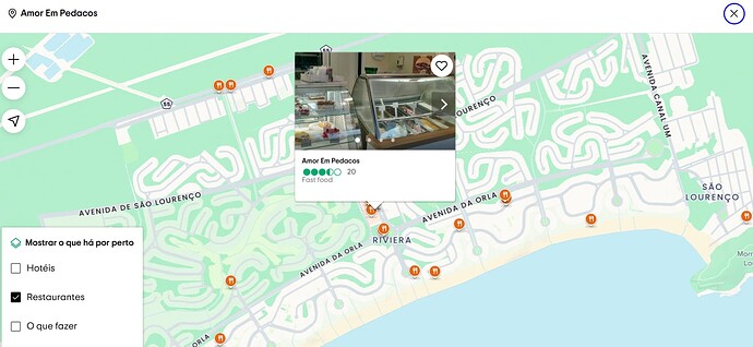 Onde posso encontrar restaurantes baratos na Riviera de São Lourenço?