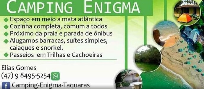 Quais são os locais para acampar em Balneário Camboriú?