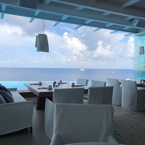 Área social hotel Cavo Tagoo Mykonos