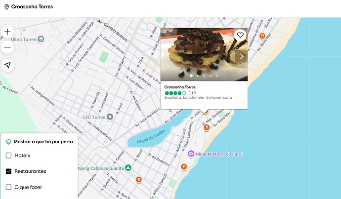 Onde tem restaurante em Torres na beira mar?