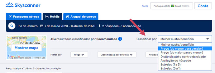 Como consigo encontrar hospedagens baratas?