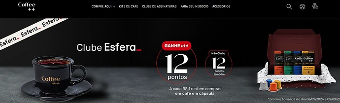 Promoção Coffee ++ e Esfera
