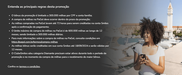 Regulamento da promoção Smiles e PaGol