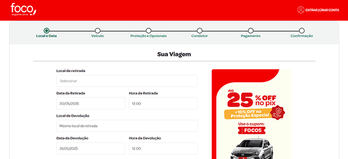 É possível alugar carro em Aracaju com facilidade?