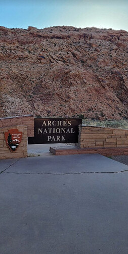 Entraa do Arches National Park nos Estados Unidos