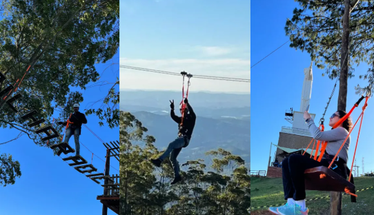 Pessoas praticando turismo de aventura Rondônia
