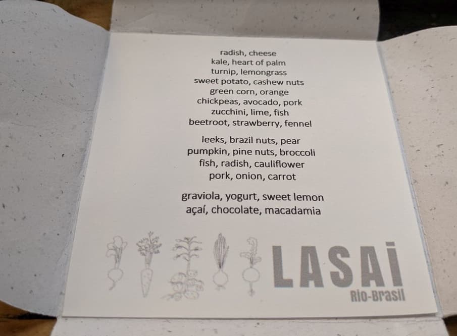 Quanto custa jantar no Lasai?